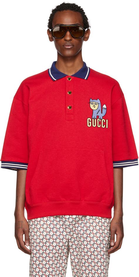 gucci polo with blazer